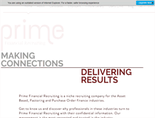 Tablet Screenshot of primefinancialrecruiting.com